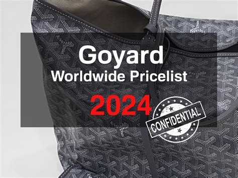 how much is goyard|goyard price list 2024.